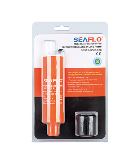 Seaflo Submersible Pump 280 g/h 18 l/min 12v
