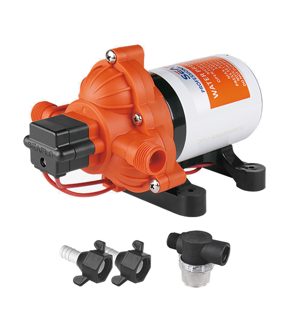 SFDP1-030-045-33-Seaflo1 SEAFLO 33 Series 12V Automatic Demand Diaphragm Pump – 11.3 LPM 45 PSI
