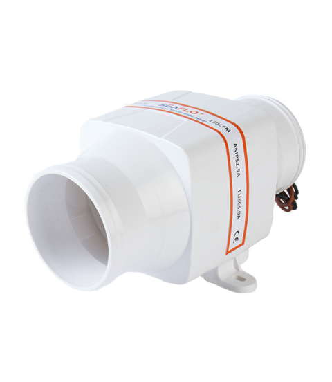 SEAFLO 3" In-Line Bilge Blower Fan – 130 CFM (Marine Ventilation)