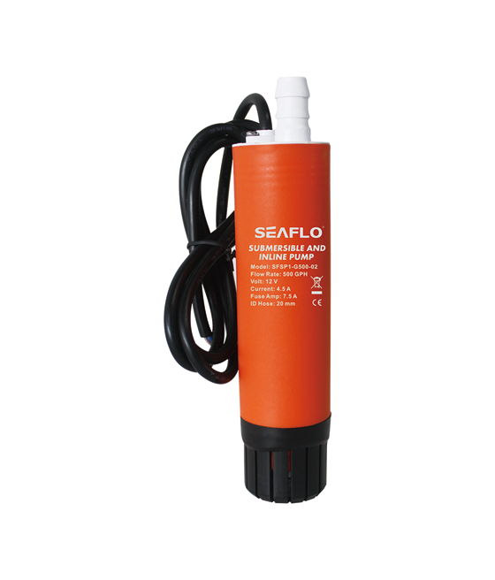 SFSP1-G500-02A_Seaflo-1 SEAFLO 12V Submersible & In-Line Pump – 500 GPH / 30 LPM