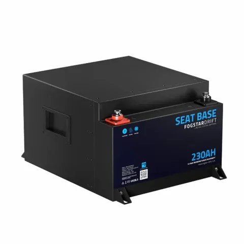 Fogstar Drift seat base 12V 230Ah lithium leisure battery with heater and Bluetooth