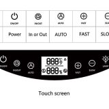 White roof vent fan with remote control and thermostat