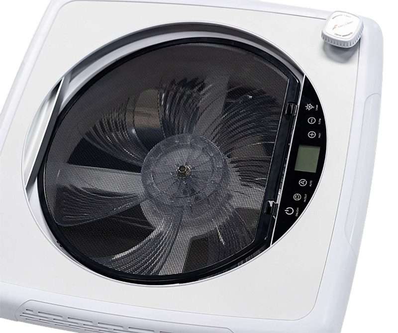 Plus-Fan-White-4 FreuCamp Plus Fan white roof vent fan with flyscreen