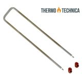 Lifestyle image of a single element for a truma combi heater, including grommet