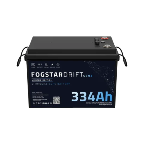 Fogstar Drift 12V 334Ah Gen2 LiFePO4 lithium leisure battery for caravan motorhome campervan marine and off-grid power